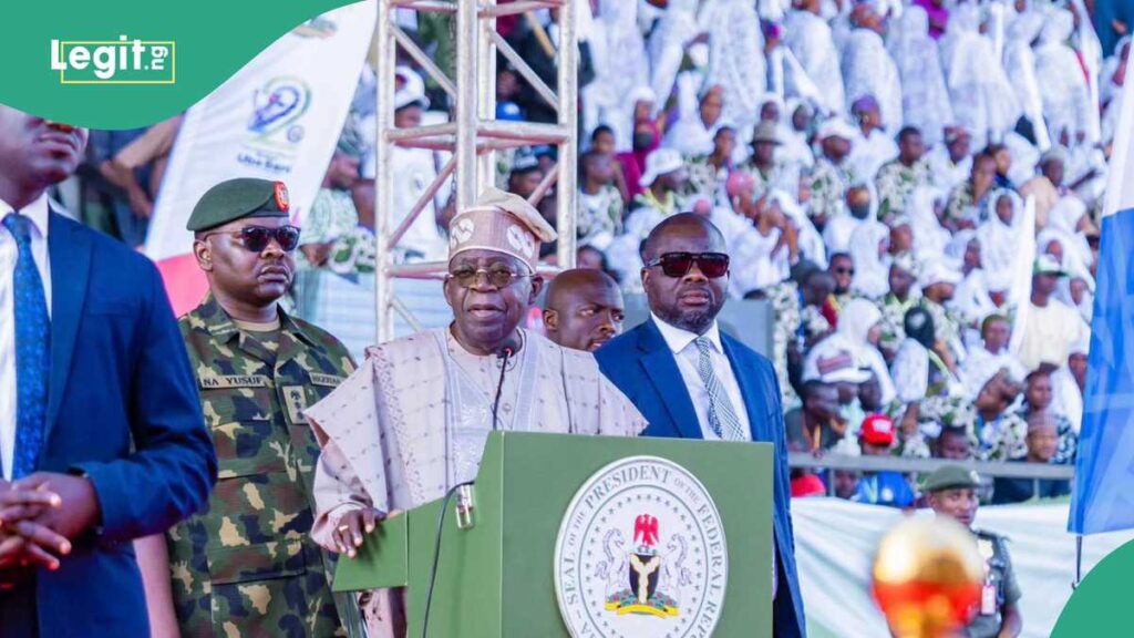 Watch trending video as man tries to approach Tinubu in Kaduna, many react