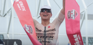 [VIDEO] IM Lake Placid Winner Matthew Marquardt Tells Spectator Not to Run Alongside Him