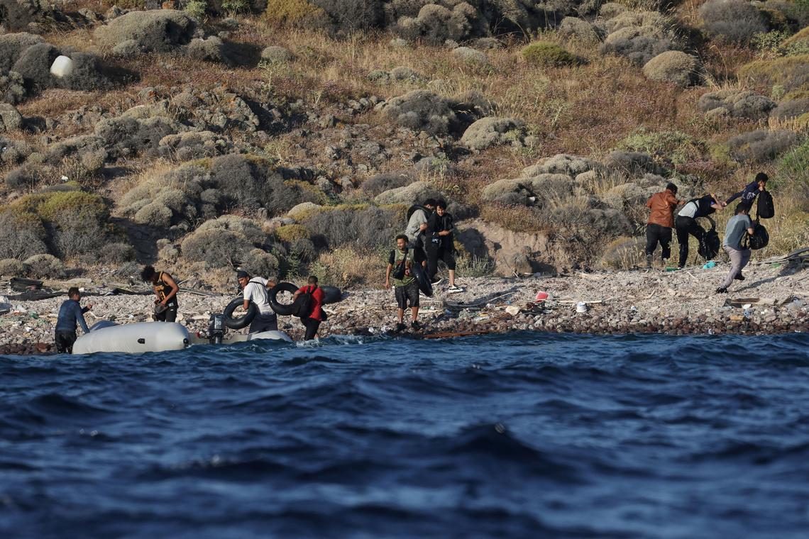 On Europe’s hardened frontier, Greek island keeps migrants at bay
