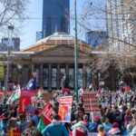 Huge pro-Palestine crowd on the march in Melbourne as part of national rally