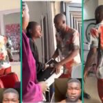 Video: See what happened when this man entered his ex’s salon, you will be surprised