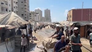 Palestinians flee Gaza City as Israel’s defence forces move in