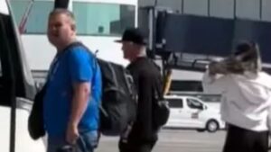 Brit tourist claims he spotted Tommy Robinson ‘boarding flight to Tenerife’ morning after St Pancras ‘assault’