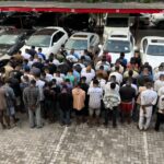JUST IN: EFCC arrests 93 Fraudsters in Obasanjo’s Hotel [PHOTOS]