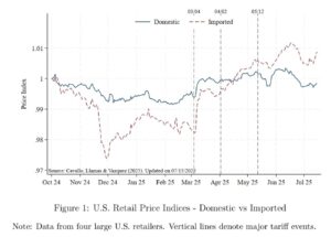 This chart shows how prices have gone up because of Trump’s tariffs