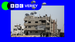 Gaza aid dropped into Israeli-designated danger zone, BBC Verify finds