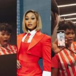 Lamiez Holworthy leaves Mzansi laughing with reaction to fan’s wild dance moves