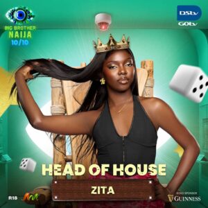BBNaija: Zita Dethrones Doris to Become Week 4 Head of House