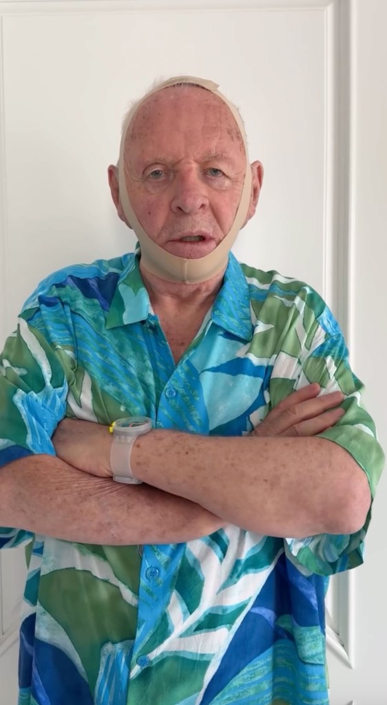 Anthony Hopkins pokes fun at Kim Kardashian’s new ‘Hannibal’-esque Skims face mask