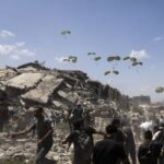 Teen dies after aid package falls in Gaza during relief drop
