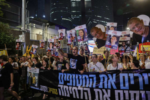 Thousands rally against Gaza takeover plan said to endanger Israeli hostages, call for ‘stopping the state’