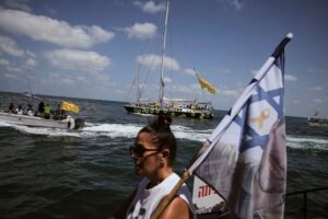 Hostage families sail toward Gaza calling for Israel to end the war