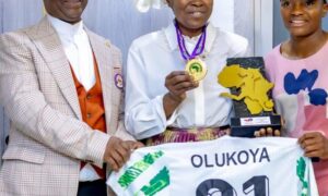 Super Falcons star, Ajibade, dedicates WAFCON triumph to Pastor Olukoya at MFM service