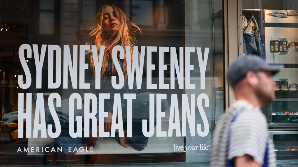 Shares of American Eagle surge after Trump calls Sydney Sweeney campaign ‘hottest ad out there’