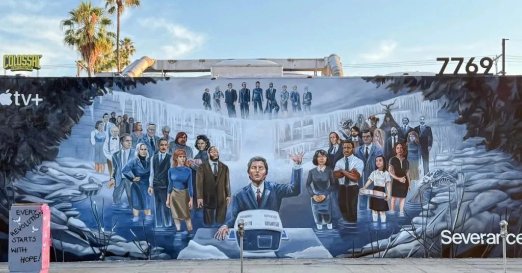 This epic Severance mural might be the coolest thing you see all week