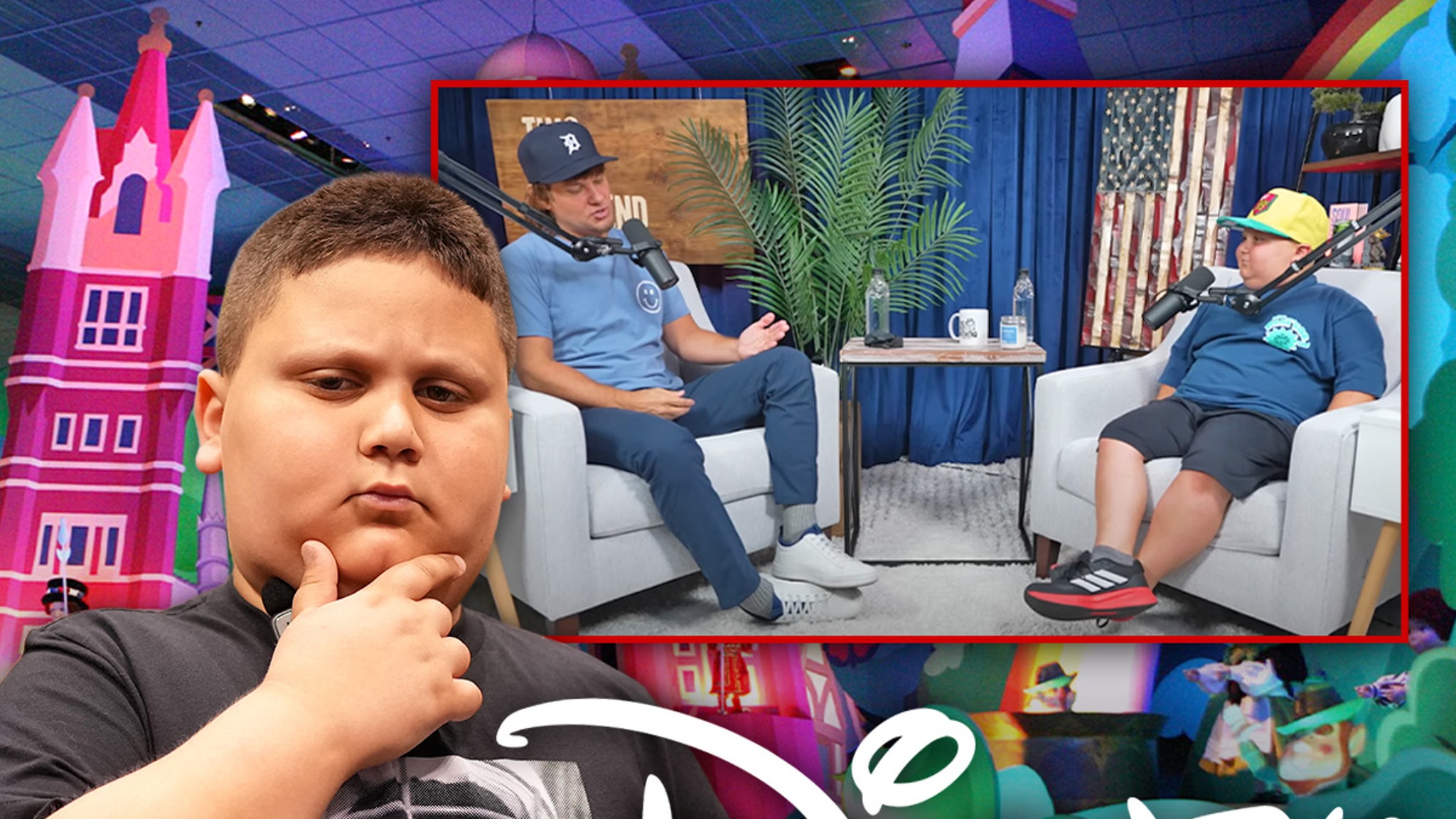 The Rizzler Tells Theo Von Why He Won’t Visit Disney World