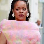 Rihanna shows off baby bump as she is spotted out in LA wearing £2.1k marshmallow-inspired designer dress