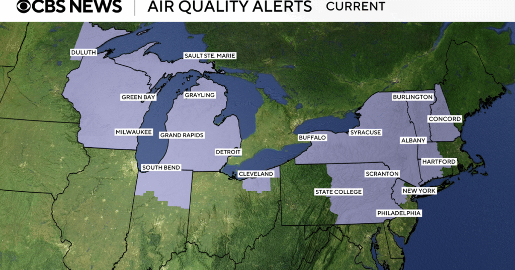 Air quality maps show how Canadian wildfire smoke is affecting U.S.