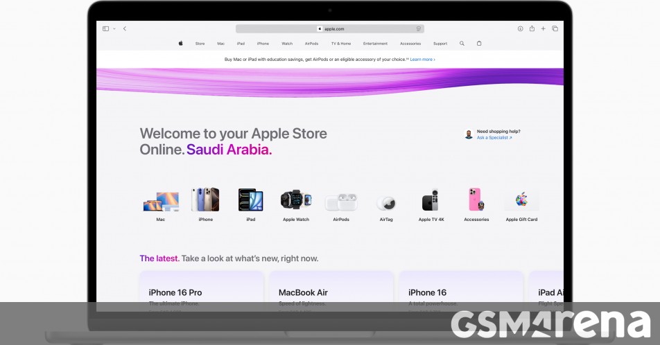 Apple starts selling its products directly in Saudi Arabia