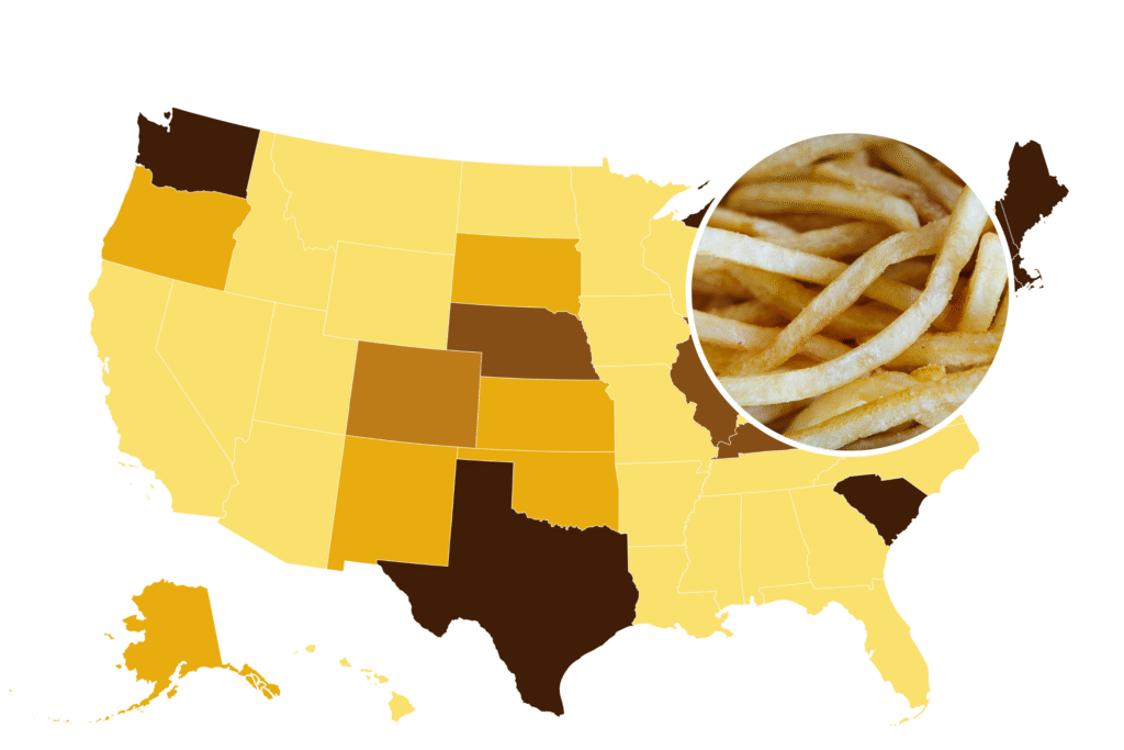 Map Shows Each State’s Favorite French Fry