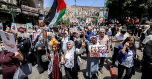 Palestinians across West Bank protest Gaza war
