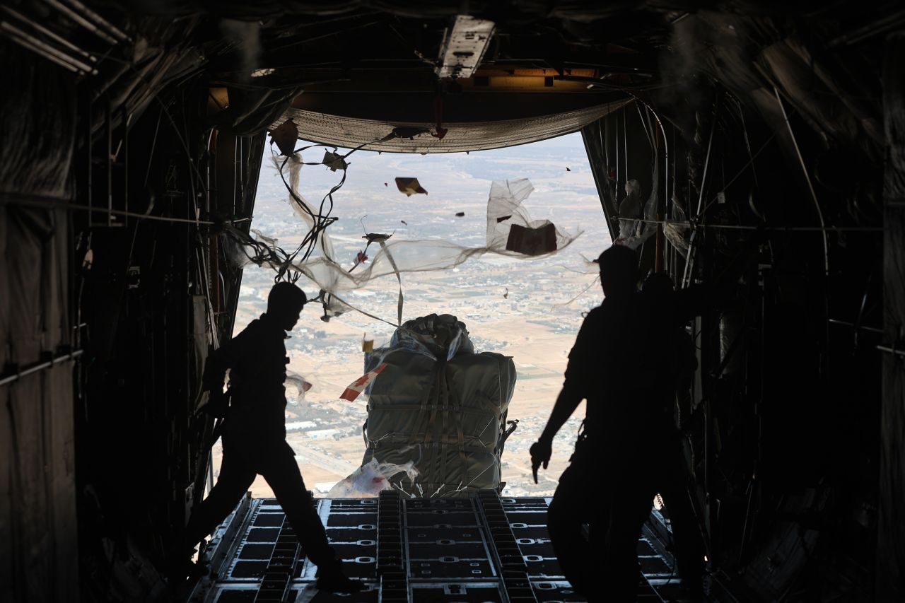 Aid airdrops into Gaza are “100 times more costly” than land routes, UNRWA says