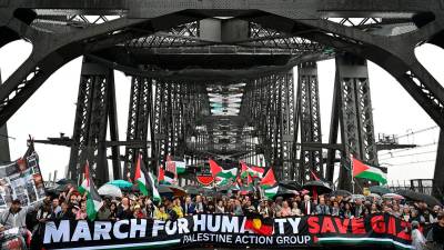 25,000 sertai protes pro-Palestin di jambatan Sydney