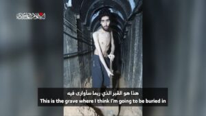 WATCH: Hamas forces hostage Evyatar David to dig own grave, count days without food
