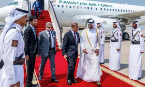 PM Shehbaz reaches Doha as Arab-Islamic summit to mull response to Israel’s attack in Qatar