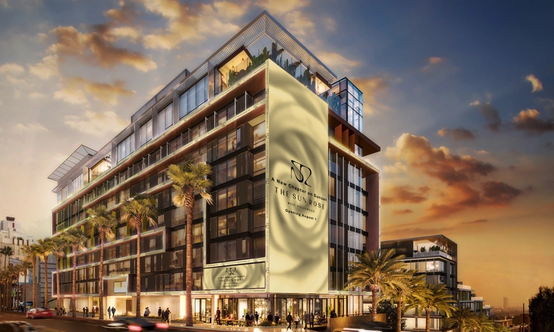 The Sun Rose West Hollywood Hotel Opens on Sunset Blvd