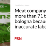 Meat company recalls more than 71 tons of bologna because of inaccurate labels