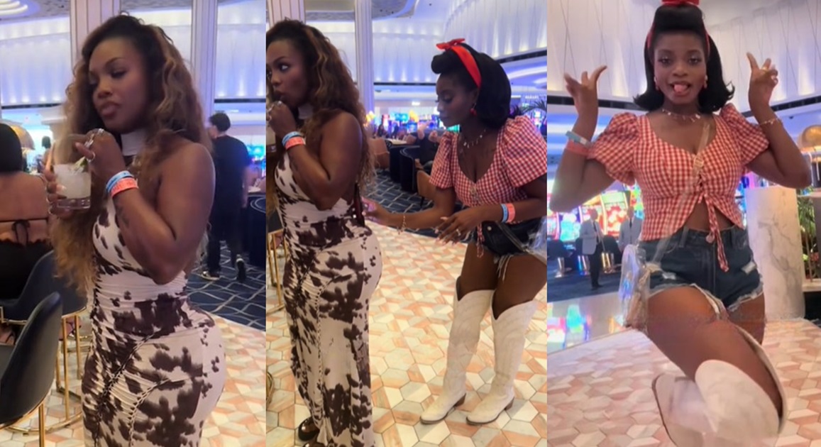 “When your friend is so ICONIC” – Lady shares humorous moment she used her friend’s búttocks as a tripod stand for her phone (VIDEO)