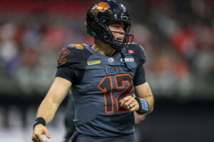B.C. Lions’ QB Nathan Rourke credits Stamps’ Vernon Adams Jr. for lessons in leadership