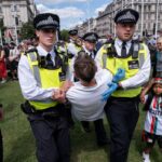 London police arrest 466 people for backing banned Palestine Action group
