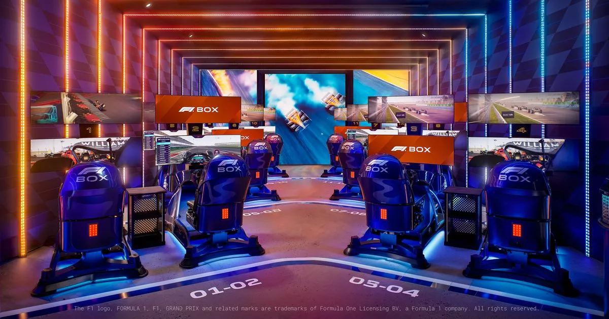 F1 speed lovers will be able to race 11 pals in a state-of-the-art thrill simulator