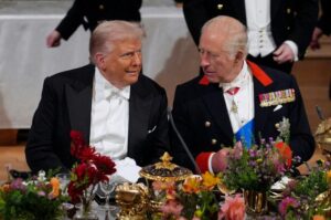 Trump’s UK state visit turns to politics after regal welcome