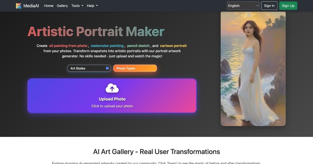 MediaAI: Transform Photos with Artistic AI