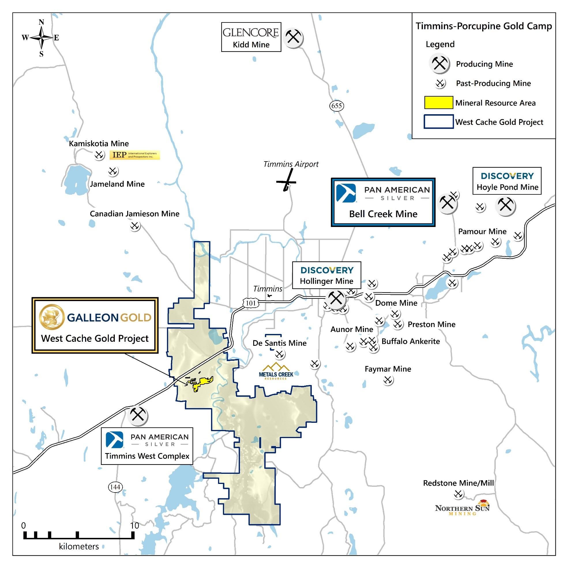 Galleon Gold Welcomes Strategic Investment by Pan American Silver and Signs an MOU for Toll Processing at the Bell Creek Mill