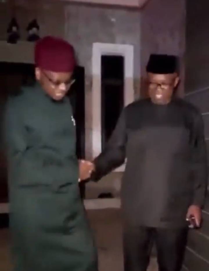 JUST IN: Details Emerge as Peter Obi, Former Minister Patami Meet [VIDEO]