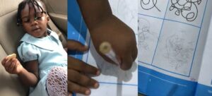 “Don’t touch it” – Toddler bodly refuses her mother’s assistance with her assignment (WATCH)
