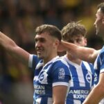Brighton stun Man City with late winner at Amex Stadium
