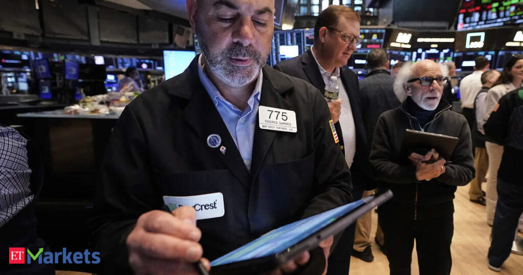 World equities hit record highs, US yields fall on optimism for Fed rate cut