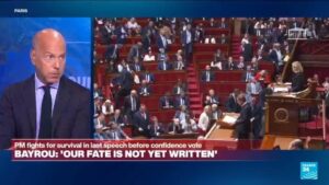 Bayrou offers ‘doom and gloom’ in final speech before confidence vote