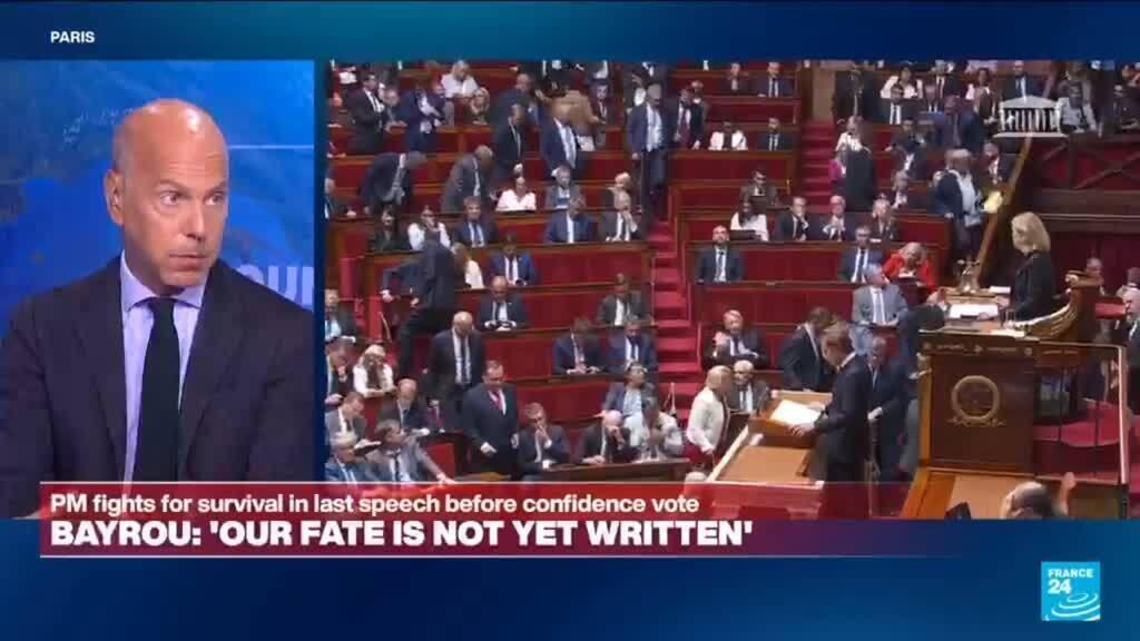 Bayrou offers ‘doom and gloom’ in final speech before confidence vote