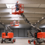 Skyjack’s rough-terrain hybrid and electric articulating booms are now available in North America