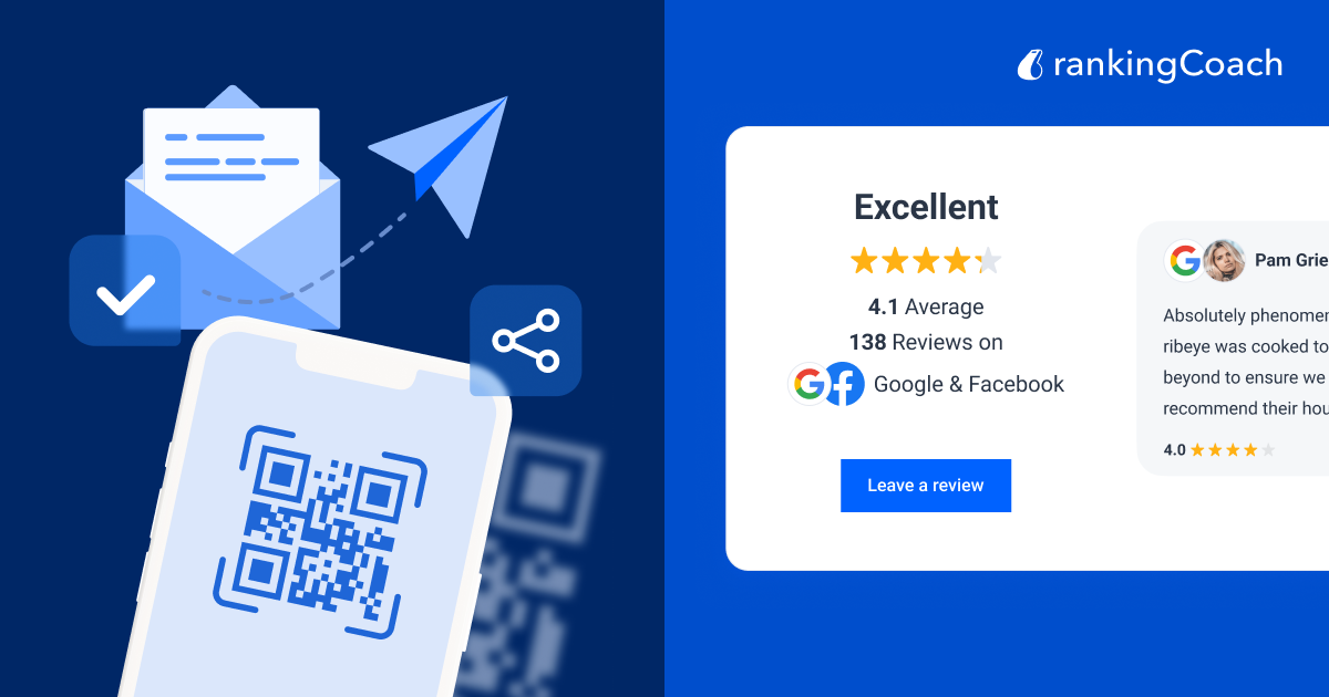 Stay on top of customer feedback with rankingCoach’s Review Booster and Reputation Widget