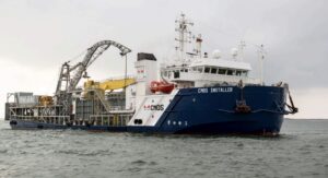 Following upgrades, European JV-owned cable layer goes to 1.1 GW Irish offshore wind farm