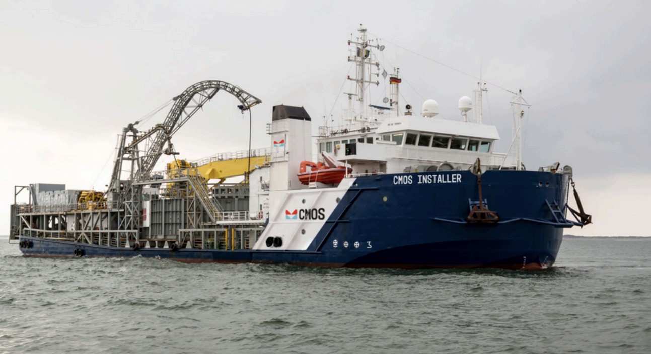 Following upgrades, European JV-owned cable layer goes to 1.1 GW Irish offshore wind farm