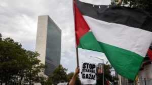 UN overwhelmingly approves Palestinian statehood resolution as Israel calls it ‘theatre’