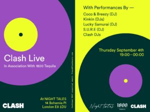 Clash Live Starring Coco & Breezy, Kin Kin & More Night Tales Thursday 4th September